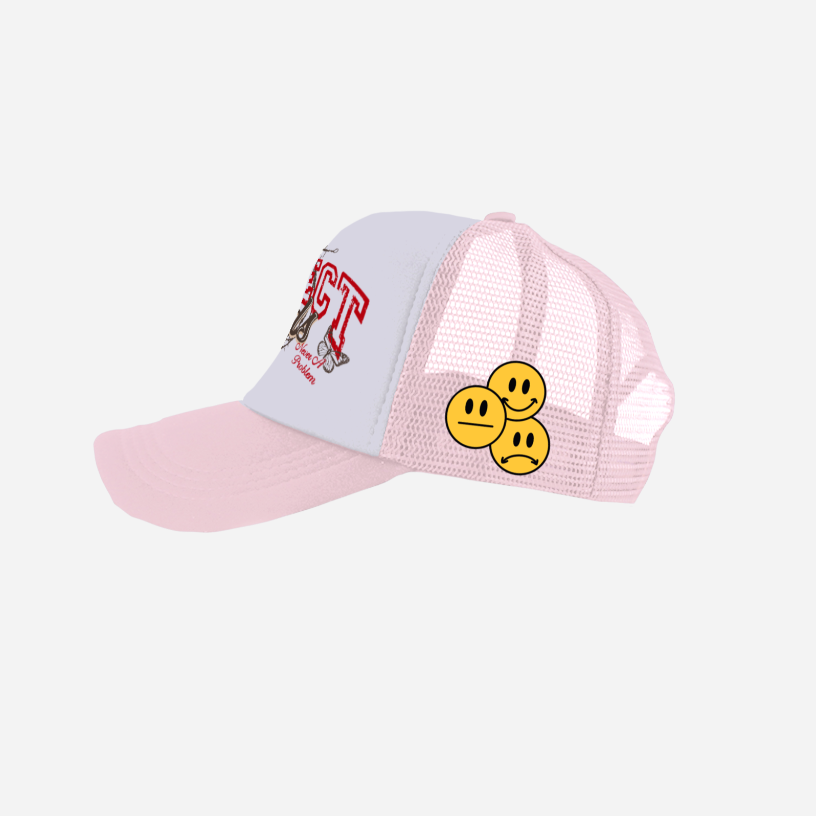 NEVER A PROBLEM TRUCKER - PINK