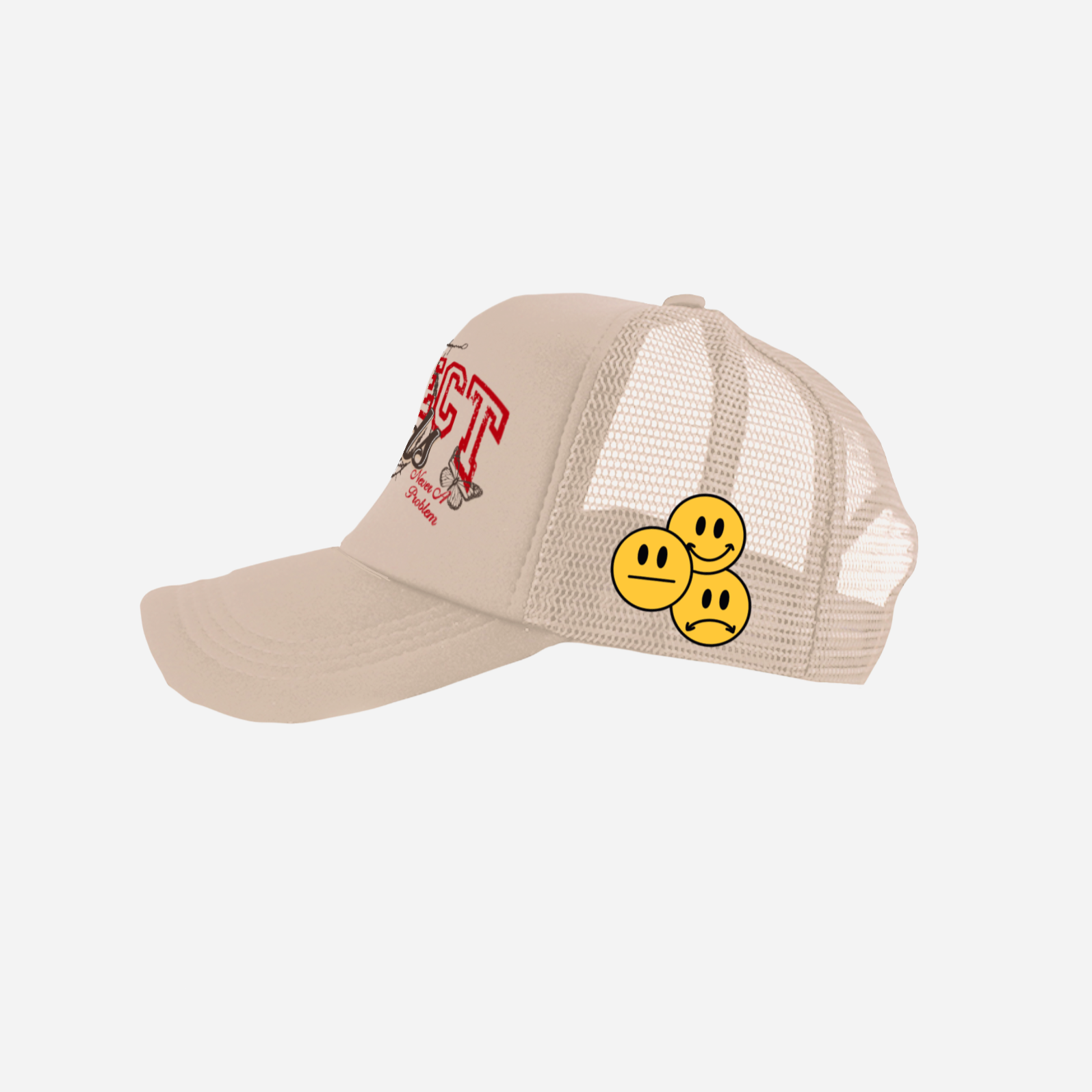 NEVER A PROBLEM TRUCKER - TAN