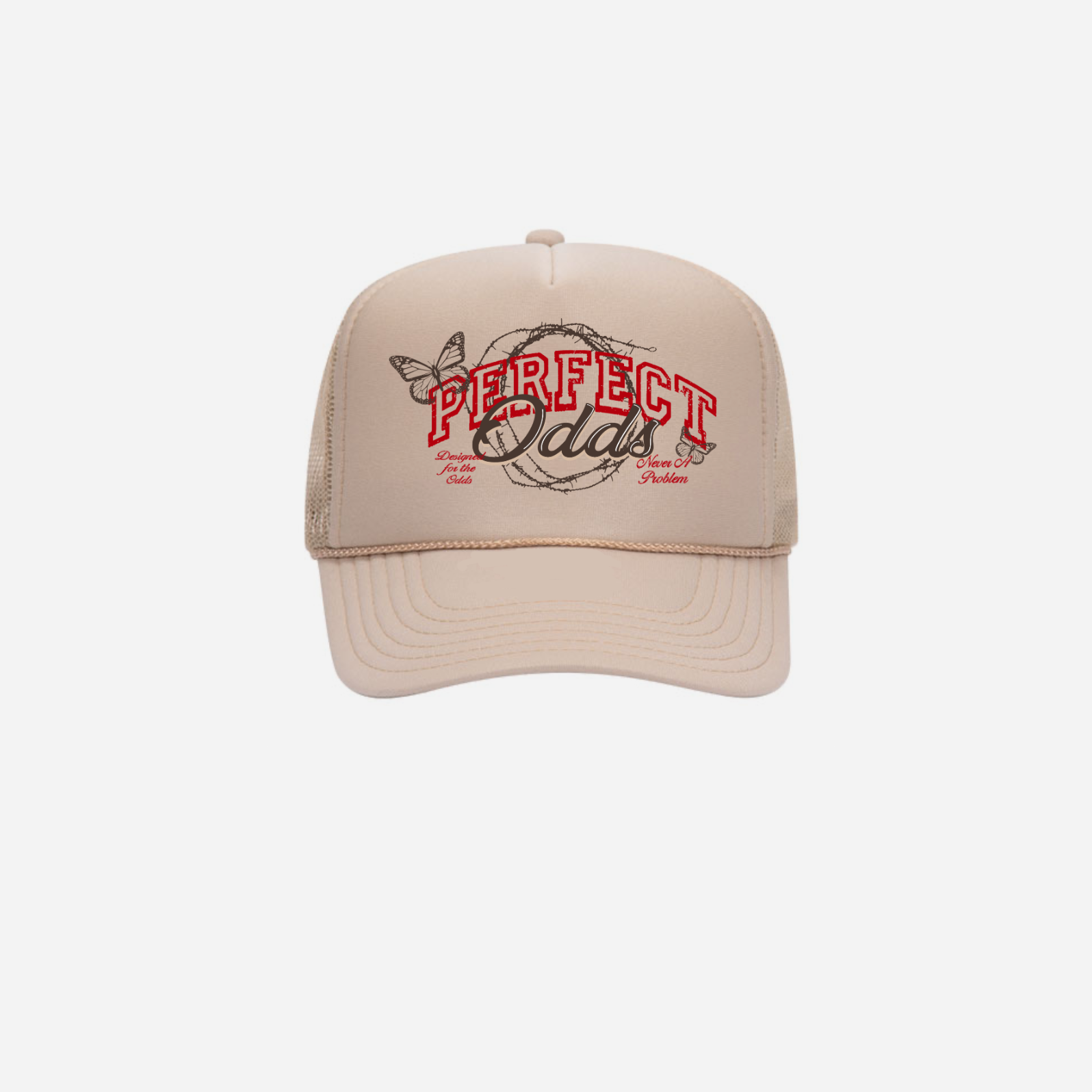 NEVER A PROBLEM TRUCKER - TAN