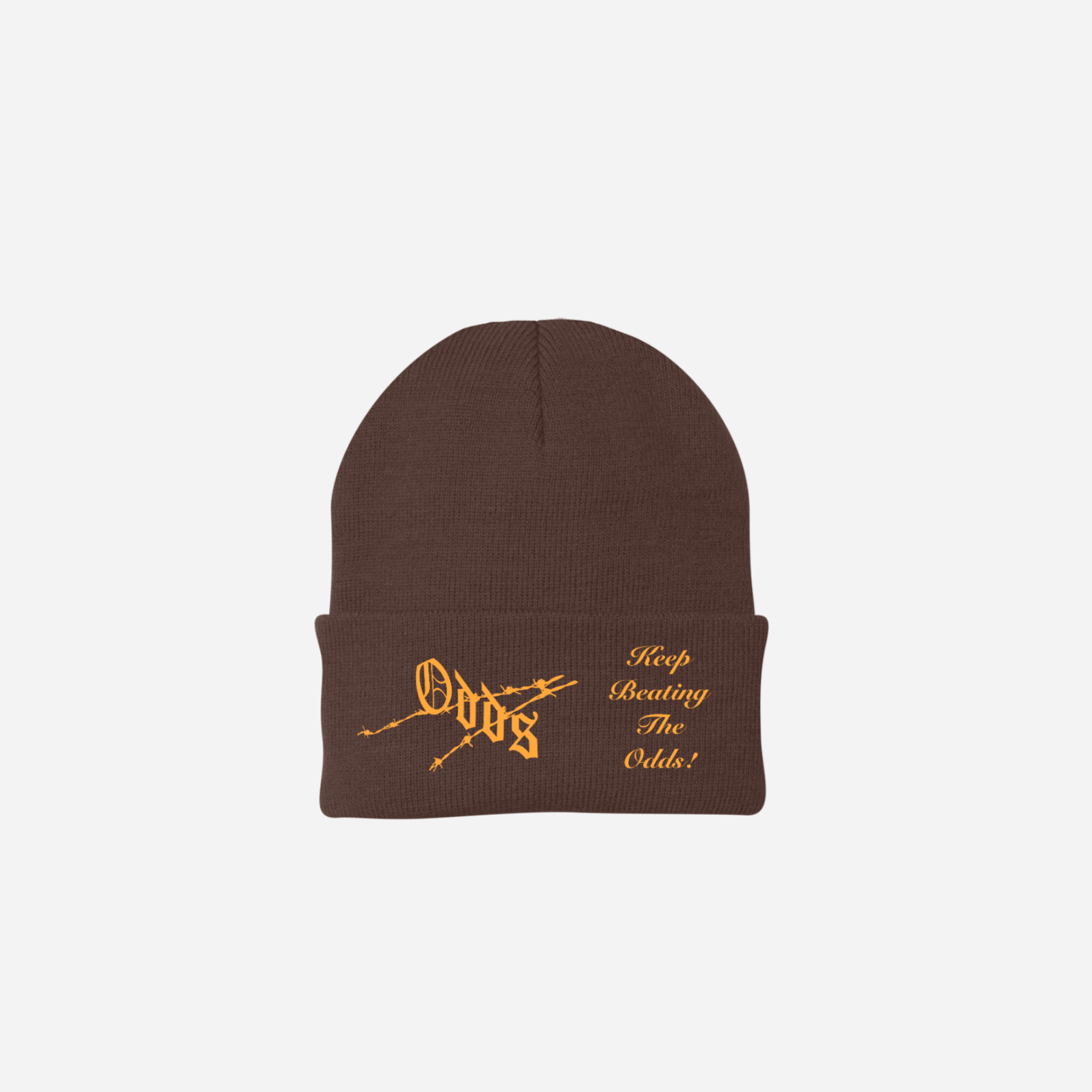 KEEP GOING! BEANIE - BROWN